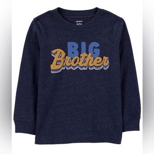 NWT Carter’s Boys Toddler Big Brother Tee 3T